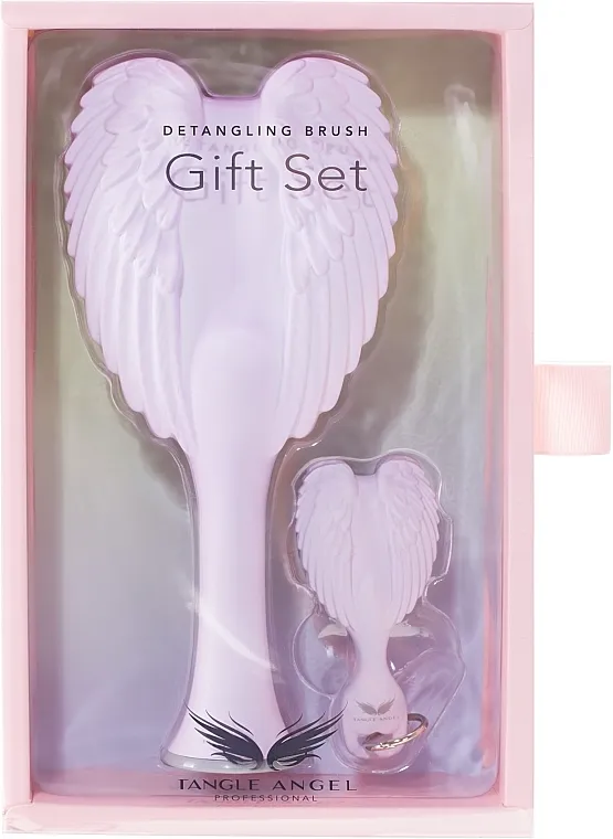 Tangle Angel 2.0 &amp; Keyring Detangling Brush Gift Set Lilac (brush/2pc) Poklon set