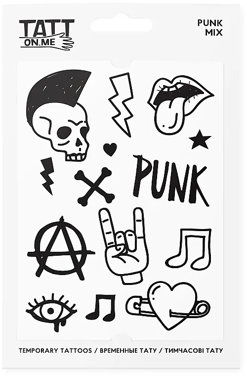 TATTon.me Punk Mix Set Privremene tetovaže