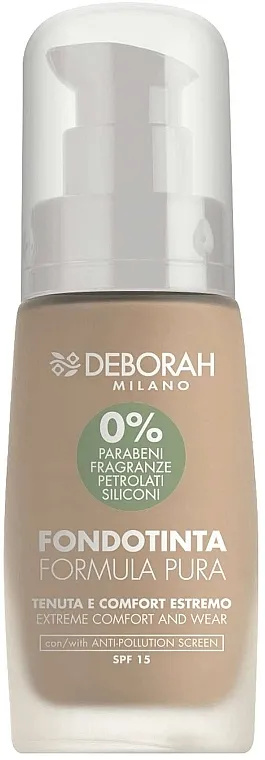 Tekući puder Deborah Milano Formula Pura Foundation SPF15