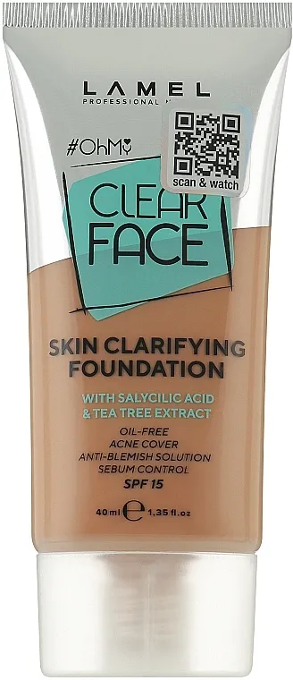 Tekući puder LAMEL Make Up Oh My Clear Face