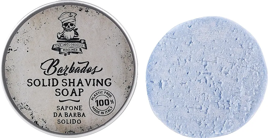The Inglorious Mariner Barbados Solid Shaving Soap Čvrsti sapun za brijanje