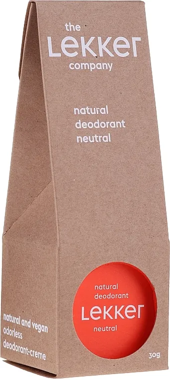 The Lekker Company Natural Deodorant Neutral Prirodni dezodorans krema bez mirisa