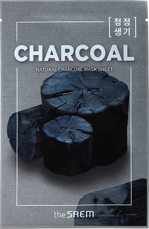 The Saem Natural Charcoal Mask Sheet Sheet maska s drvenim ugljenom