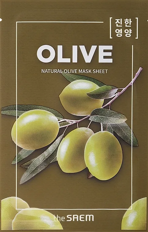 The Saem Natural Mask Sheet Olive Hranjiva sheet maska