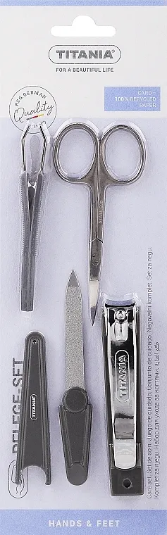 Titania Set za manikuru, tamno sivi