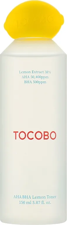 Tocobo AHA BHA Lemon Toner Limunski toner sa AHA- i BHA-kiselinama i vitaminom C