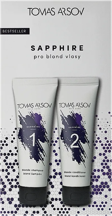 Tomas Arsov Sapphire (shampoo/250ml + cond/250ml + h/keratin/200ml + bag/1pcs) Set