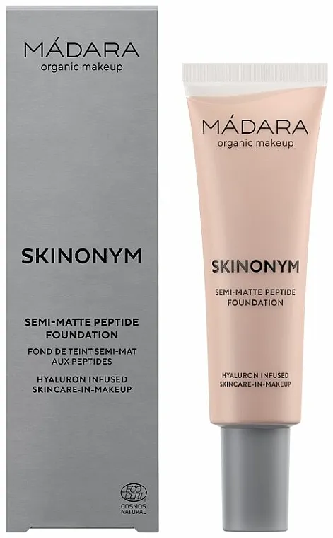 Tonirana krema Madara Cosmetics Skinonym Semi-Matte Peptide Foundation