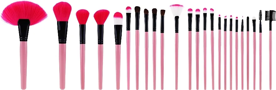 Tools For Beauty Set profesionalnih kistova za šminkanje, roza, 24 kom