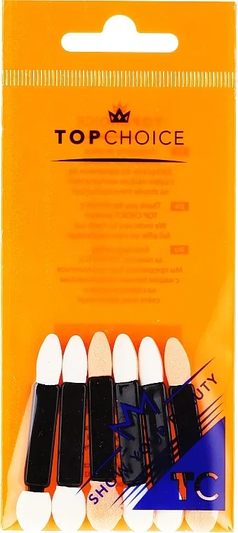 Top Choice Eyeshadow Applicators Dvostrani aplikatori za sjenila 35883, 6 kom