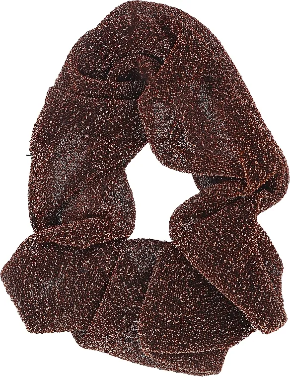 Top Choice Glitter Gumica za kosu, 22906, svetlo-braon