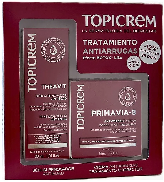 Topicrem AH Primavia-8 &amp; Theavit (f/cr 50 ml + serum 30 ml) Set