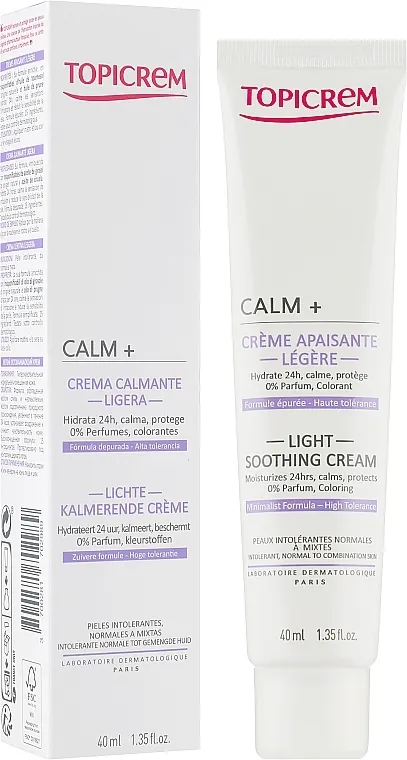 Topicrem Calm Light Ultra Moisturizing Soothing Cream Ultra-hidratantna umirujuća krema za preosjetljivu kožu