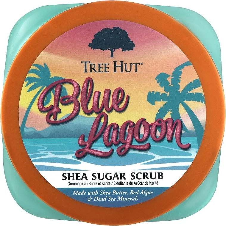 Tree Hut Blue Lagoon Sugar Scrub Piling za telo 'Plava Laguna'