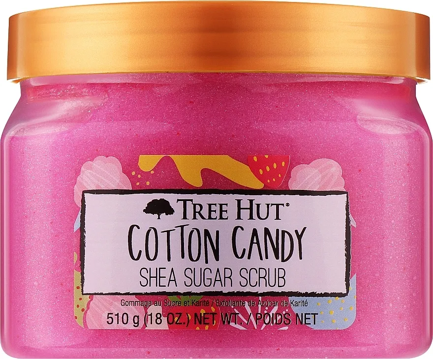 Tree Hut Cotton Candy Sugar Scrub Piling za telo ''Šećerna vata''