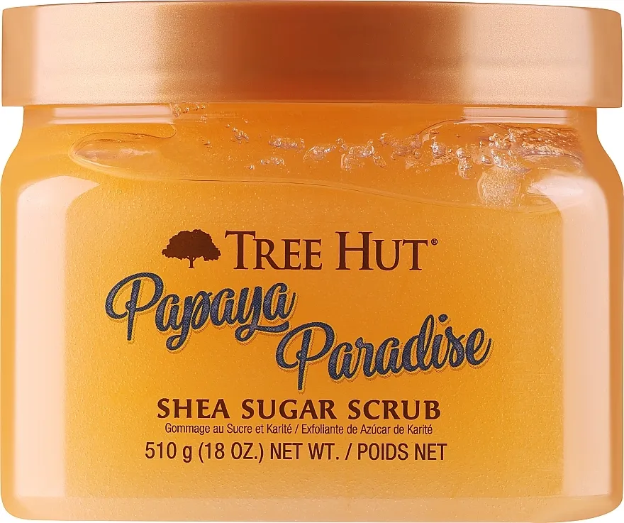 Tree Hut Shea Sugar Scrub Bois 1920 Oro Collection