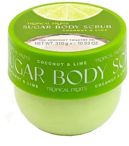 Tropical Fruits Coconut And Lime Body Scrub Šećerni piling za telo "Kokos i limeta"