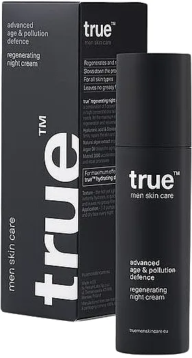 True Men Skin Care Advanced Age &amp; Pollution Defence Regenerating Night Cream Revitalizirajuća noćna krema za lice