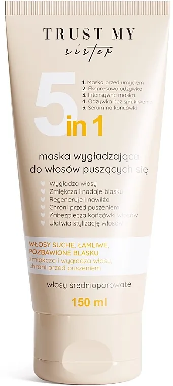 Trust My Sister 5in1 Smoothing Mask Maska za zaglađivanje kose koja se kovrdža