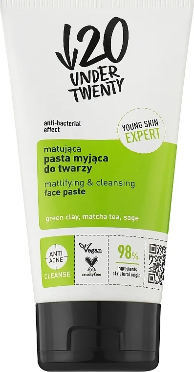 Under Twenty Anti! Acne Face Paste Pasta za čišćenje lica sa mat efektom