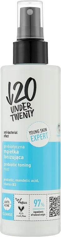 Under Twenty Anti! Acne Prebiotic Toning Mist Probiotski mist za toniranje lica