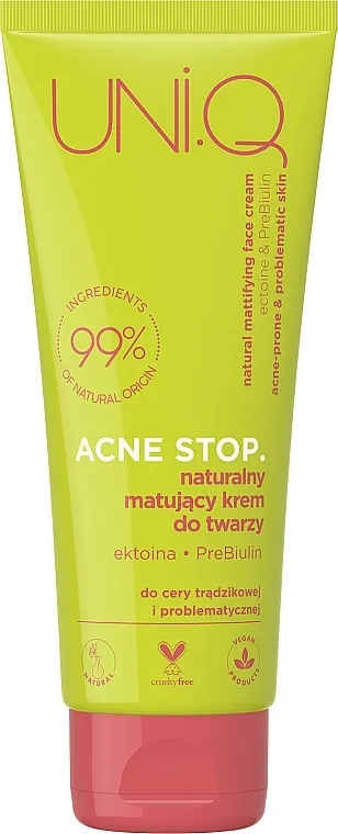 UNI.Q be Fancy Acne Stop Natural Mattifying Face Cream Prirodna matirajuća krema za lice