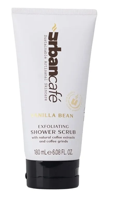 Urban Cafe Vanilla Bean Exfoliating Shower Scrub Eksfolijant za tuširanje sa mirisom vanile