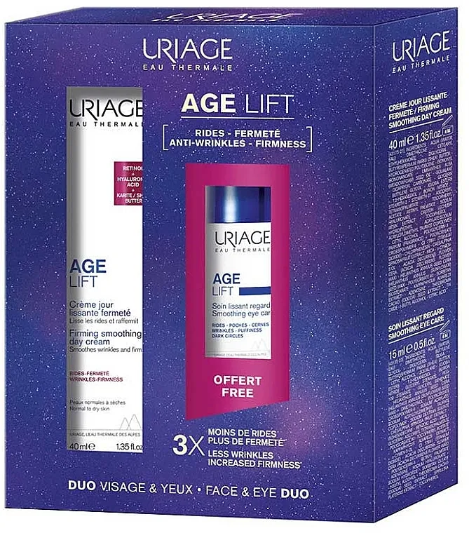 Uriage Age Lift (d/cr/40ml + eye/cr/15ml) Set