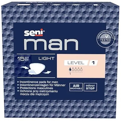 Urološke uloške Man Light Level 1 za muškarce, 15 kom. Seni