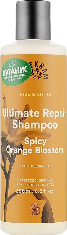 Urtekram Spicy Orange Blossom Ultimate Repair Shampoo Organski začinski šampon za kosu sa cvetovima narandže