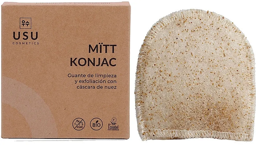 Usu Cosmetics Mitt Konjac Facial Cleansing And Exfoliating Glove Rukavica za čišćenje lica
