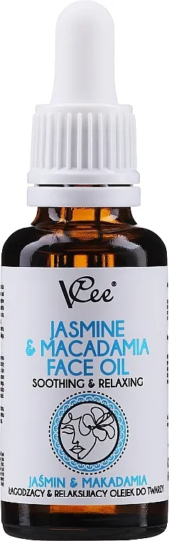 VCee Jasmine &amp; Macadamia Face Oil Soothing &amp; Relaxing Ulje za lice s uljem jasmina i makadamije