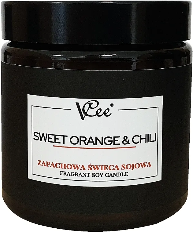 Vcee Sweet Orange &amp; Chili Fragrant Soy Candle Sveća od sojinog voska sa mirisom slatke pomorandže i primesama čilija