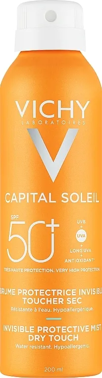 Vichy Capital Soleil SPF 50 Invisible Hydrating Mist Providni hidratantni aerosol za zaštitu od sunca