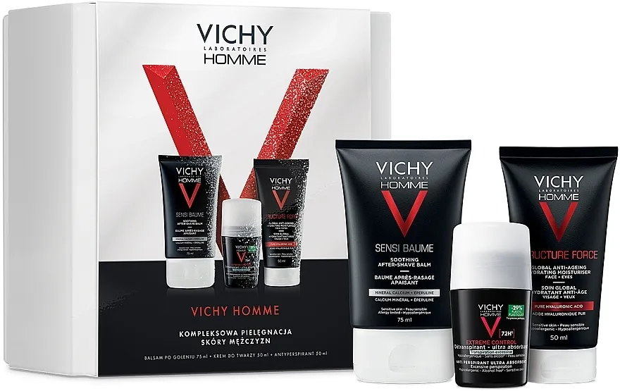 Vichy Homme (a/s/balm/75ml + deo/50ml + cr/50ml) Set