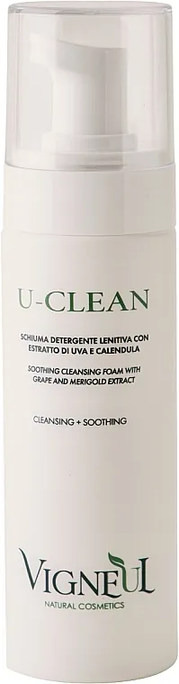 Vigneul U-Clean Soothing Cleansing Foam with Grape and Merigold Extract Umirujuća pena za čišćenje lica sa ekstraktima grožđa i nevena