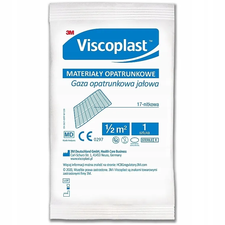 Viscoplast Sterilna gaza, 0,5 m x 0,5 m