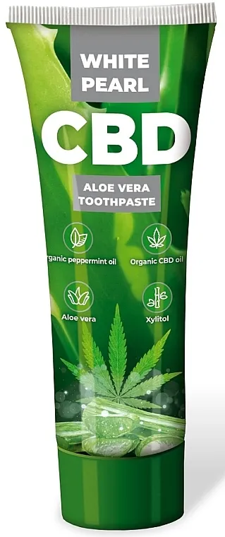 VitalCare White Pearl CBD Aloe Vera Toothpaste Izbeljujuća pasta za zube sa alojom
