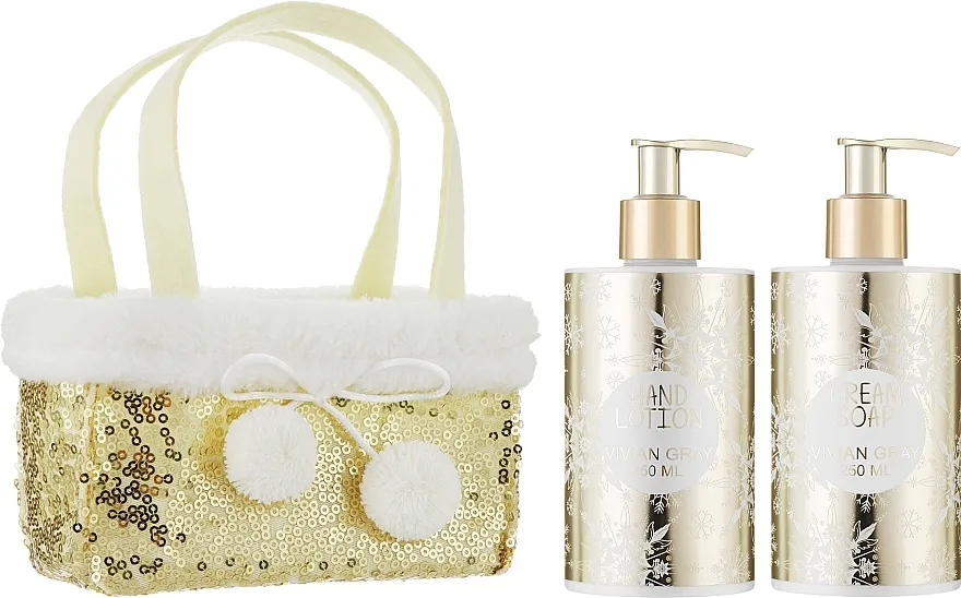 Vivian Gray Golden Glitters Christmas Set (cr/soap/250ml + h/lot/250ml)