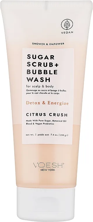 Voesh Sugar Scrub+Bubble Wash Citrus Crush Šećerni piling za kožu glave i tela "Citrusni kraš"