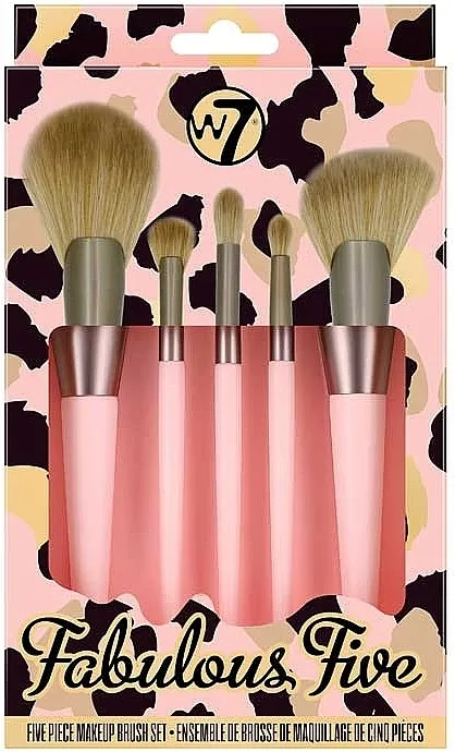 W7 Fabulous Five (brush/5pcs) Set kistova za šminkanje