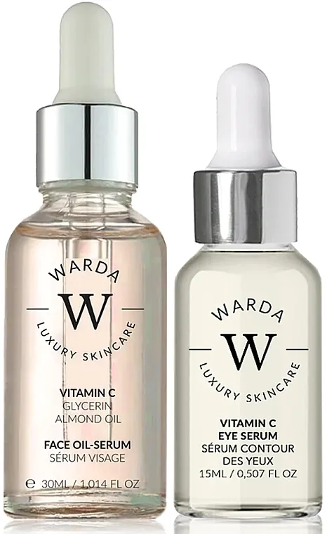 Warda Skin Glow Boost Vitamin C (oil/serum/30ml + eye/serum/15ml) Set