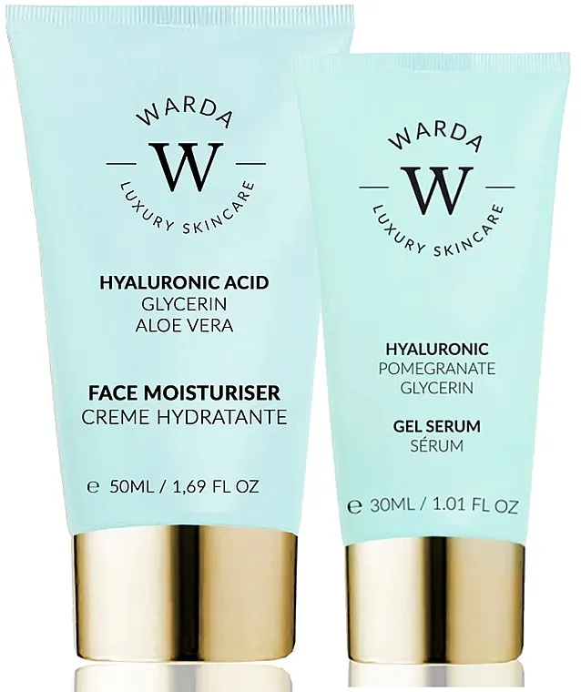 Warda Skin Hydration Boost Hyaluronic Acid (f/cr/30ml + gel/serum/30ml) Set