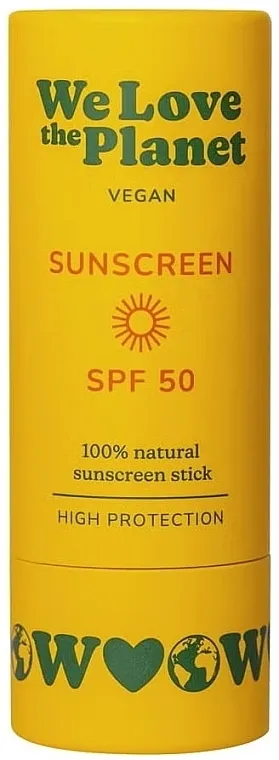 We Love The Planet Sunscreen Stick SPF 50 Stick za kremu sa UV filterom
