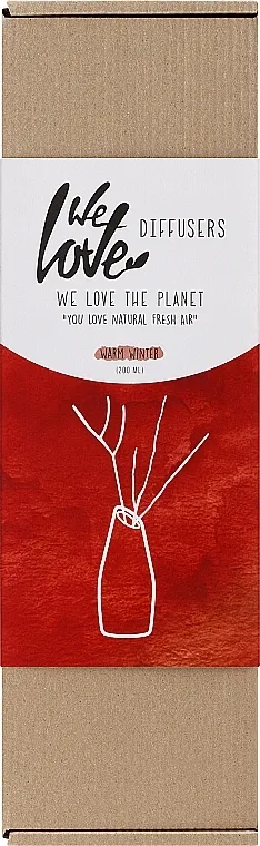We Love The Planet Warm Winter Diffuser Aroma difuzor sa staklenom vazom