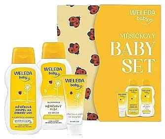 Weleda Baby Set (bath/200ml + oil/200ml + cr/75ml) Dečiji set