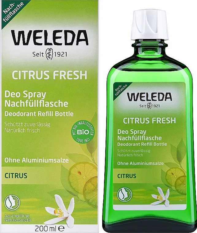 Weleda Citrus Deodorant Spray Refill Dezodorans Citrus (zamenski uložak)
