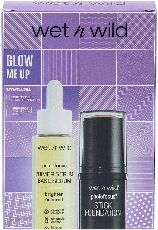 Wet N Wild Glow Me Up (found/12g + primer/30ml) Poklon set