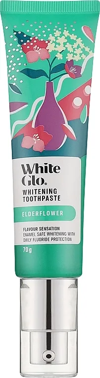 White Glo Elderflower Toothpaste Pasta za izbeljivanje zuba 'Crna zova'