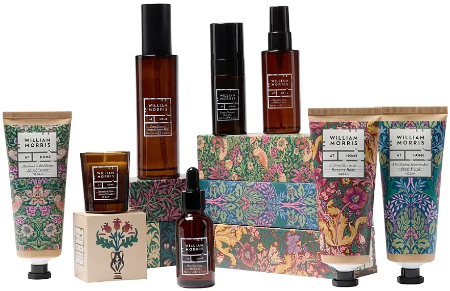 William Morris At Home Strawberry Thief The Beauty Maker's Tool Bag Set, 8 proizvoda